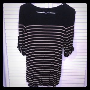 Cable & Guage stripped blouse